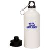 20 oz Aluminum Water Bottle with Carabiner Thumbnail
