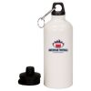 20 oz Aluminum Water Bottle with Carabiner Thumbnail