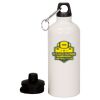 20 oz Aluminum Water Bottle with Carabiner Thumbnail
