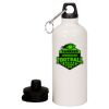 20 oz Aluminum Water Bottle with Carabiner Thumbnail