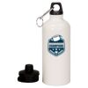 20 oz Aluminum Water Bottle with Carabiner Thumbnail