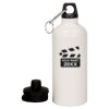 20 oz Aluminum Water Bottle with Carabiner Thumbnail