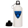 20 oz Aluminum Water Bottle with Carabiner Thumbnail