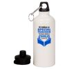 20 oz Aluminum Water Bottle with Carabiner Thumbnail