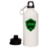 20 oz Aluminum Water Bottle with Carabiner Thumbnail