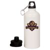 20 oz Aluminum Water Bottle with Carabiner Thumbnail
