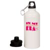 20 oz Aluminum Water Bottle with Carabiner Thumbnail