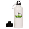 20 oz Aluminum Water Bottle with Carabiner Thumbnail
