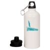 20 oz Aluminum Water Bottle with Carabiner Thumbnail