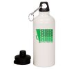 20 oz Aluminum Water Bottle with Carabiner Thumbnail