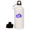 20 oz Aluminum Water Bottle with Carabiner Thumbnail