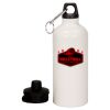 20 oz Aluminum Water Bottle with Carabiner Thumbnail