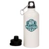 20 oz Aluminum Water Bottle with Carabiner Thumbnail
