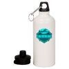 20 oz Aluminum Water Bottle with Carabiner Thumbnail