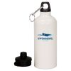 20 oz Aluminum Water Bottle with Carabiner Thumbnail