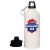 20 oz Aluminum Water Bottle with Carabiner Thumbnail