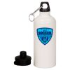 20 oz Aluminum Water Bottle with Carabiner Thumbnail