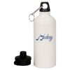20 oz Aluminum Water Bottle with Carabiner Thumbnail