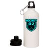 20 oz Aluminum Water Bottle with Carabiner Thumbnail