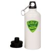20 oz Aluminum Water Bottle with Carabiner Thumbnail