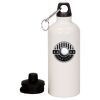 20 oz Aluminum Water Bottle with Carabiner Thumbnail