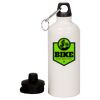 20 oz Aluminum Water Bottle with Carabiner Thumbnail