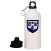 20 oz Aluminum Water Bottle with Carabiner Thumbnail