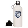 20 oz Aluminum Water Bottle with Carabiner Thumbnail