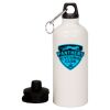 20 oz Aluminum Water Bottle with Carabiner Thumbnail