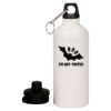 20 oz Aluminum Water Bottle with Carabiner Thumbnail