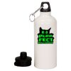20 oz Aluminum Water Bottle with Carabiner Thumbnail
