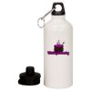 20 oz Aluminum Water Bottle with Carabiner Thumbnail