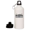 20 oz Aluminum Water Bottle with Carabiner Thumbnail