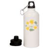 20 oz Aluminum Water Bottle with Carabiner Thumbnail