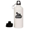 20 oz Aluminum Water Bottle with Carabiner Thumbnail