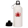 20 oz Aluminum Water Bottle with Carabiner Thumbnail
