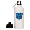 20 oz Aluminum Water Bottle with Carabiner Thumbnail