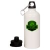 20 oz Aluminum Water Bottle with Carabiner Thumbnail