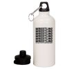 20 oz Aluminum Water Bottle with Carabiner Thumbnail