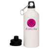 20 oz Aluminum Water Bottle with Carabiner Thumbnail
