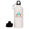 20 oz Aluminum Water Bottle with Carabiner Thumbnail