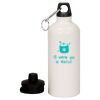 20 oz Aluminum Water Bottle with Carabiner Thumbnail