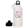 20 oz Aluminum Water Bottle with Carabiner Thumbnail