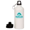 20 oz Aluminum Water Bottle with Carabiner Thumbnail