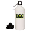 20 oz Aluminum Water Bottle with Carabiner Thumbnail