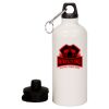 20 oz Aluminum Water Bottle with Carabiner Thumbnail