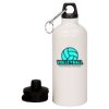 20 oz Aluminum Water Bottle with Carabiner Thumbnail