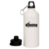 20 oz Aluminum Water Bottle with Carabiner Thumbnail