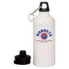 20 oz Aluminum Water Bottle with Carabiner Thumbnail