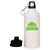 20 oz Aluminum Water Bottle with Carabiner Thumbnail
